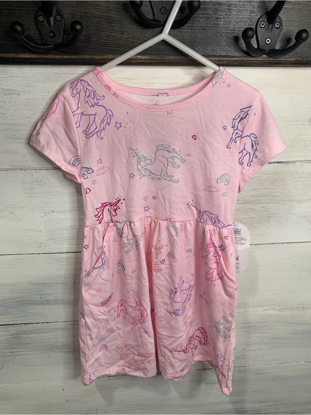 wonder nation Pink Unicorn Short Sleeve Nightgown